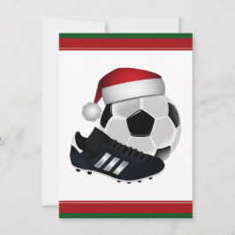 Convites Bola e Calçado de Futebol de Natal