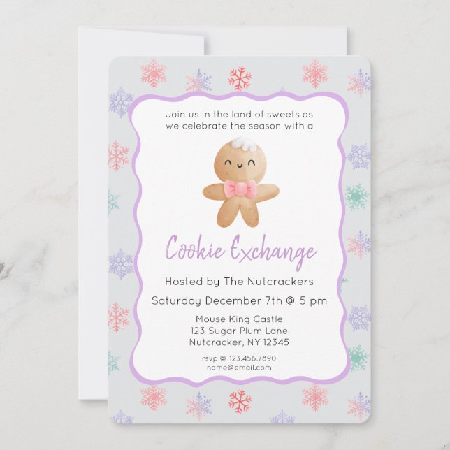 Convites Bolacha de Natal do Pastel (Frente)