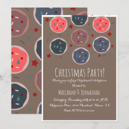 Convites Bolachas de Natal Doce Trocam Sprinkles