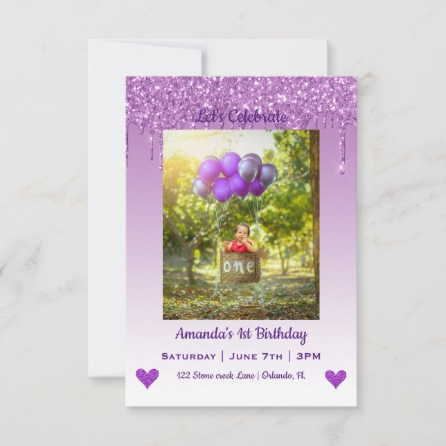 Convites Bolas de Aniversário (Frente)