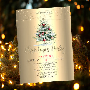 Convites Bolas de Natal da Árvore de Natal, Empresa de Nata