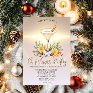 Convites Bolas de Natal Luxuosas Empresa Dourada