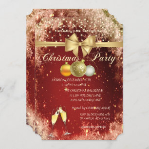 Convites Bolas de Natal, Vidro, Festa de Natal da Companhia
