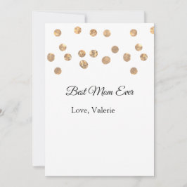 Convites Bolas de ouro brilham melhor mãe que nunca adicion
