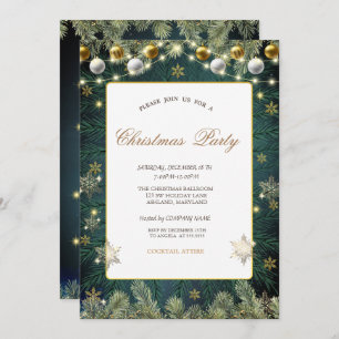 Convites Bolas,Ramais,Festa da Companhia Snowflakes