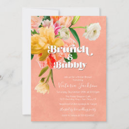 Convites Bold and Bright Blooms Floral Brunch