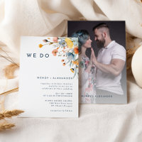 Bold Elegant Floral Fazemos Foto De Casamento