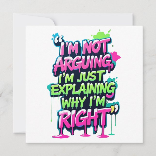 Convites Bold Funny Cote Neon Grafite (Frente)