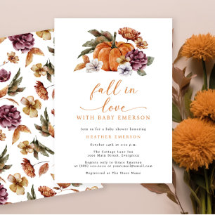 Convites Bolhas de Abóbora Laranja Queimada Chamas de Bebê