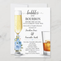 Bolhas e Bourbon antes que eu faça casal chá azul