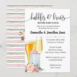 Convites Bolhas e sebes antes do bebê devido ao chá de fral