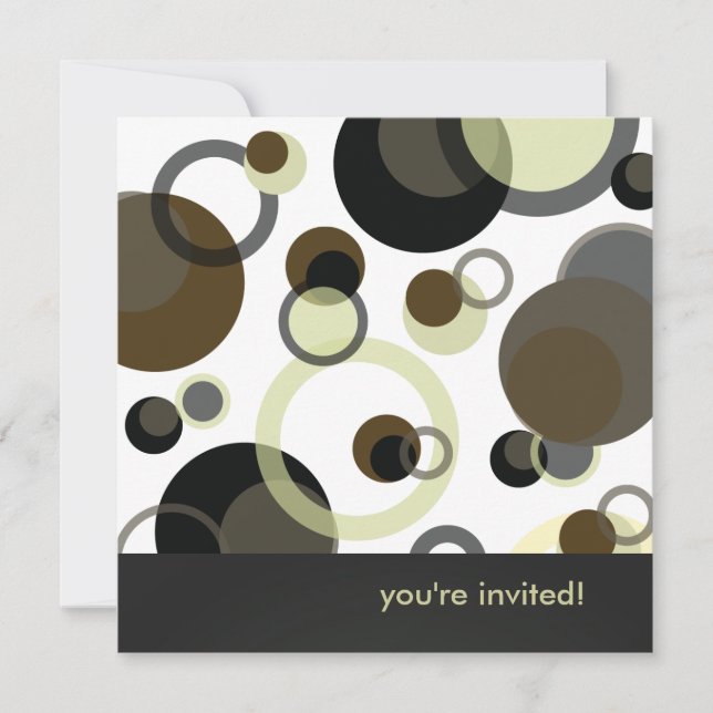 Convites Bolhas para Festa de aniversário (Frente)