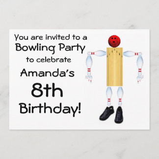 Convites Boliche de aniversário