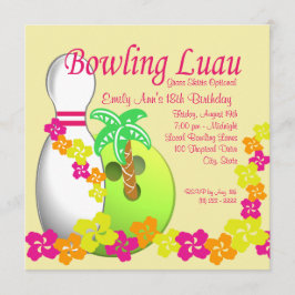 Convites Boliche Luau