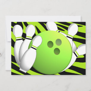 Convites Boliches Neon Green e Zebra