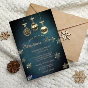 Convites Bolinhas de Natal Antigas, Festa de Empresa com Fl