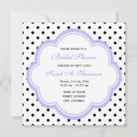 Bolinhas roxas e clássicas de B&W