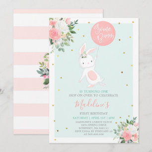 Convites Bolny Birthday Convoca Um Aniversário Coelhinho