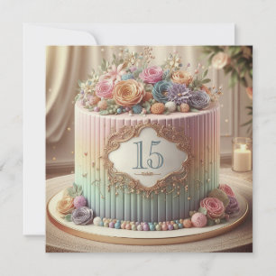 CONVITES BOLO ANIVERSÁRIO DE CASAMENTO EDITÁVEL COLORIDO