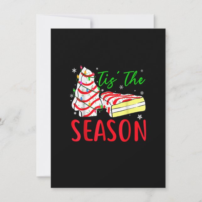 Convites Bolo Árvore de Natal Debbie-Becky-Jen Little Tis' (Frente)