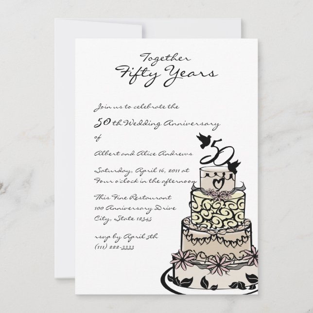 Convites Bolo de aniversário (Frente)