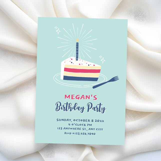Convites Bolo de Aniversário  (Criador carregado)