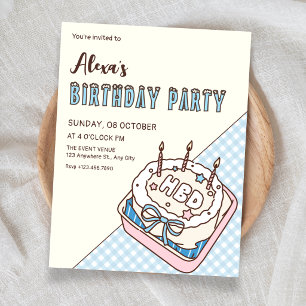 Convites Bolo de aniversário