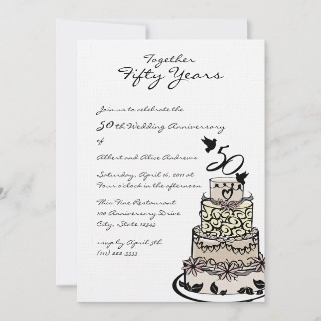 Convites Bolo de aniversário (Frente)