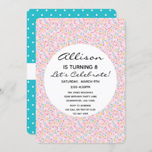 Convites Bolo de Aniversário da Cupcake Sprikle