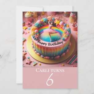 CONVITES BOLO DE ANIVERSÁRIO DE BAILARINA ADORÁVEL FESTA