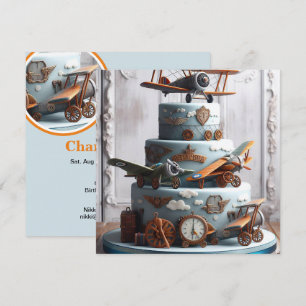CONVITES BOLO DE ANIVERSÁRIO DE RETRO VINTAGEM
