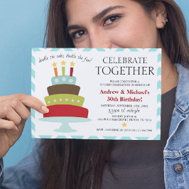 Convites Bolo de Aniversário Retro Celebrar Juntos | Aniver