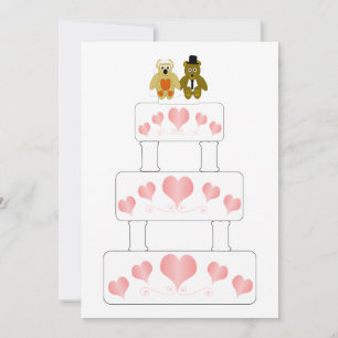 Convites Bolo de Casamento Recepção de Casamento