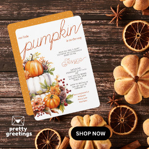 Convites Bolo de Fraldas Abóbora a Caminho Churrasco de Beb