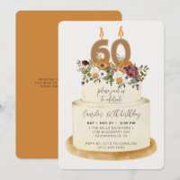 Bolo de Laranja Chic outono 60º aniversário