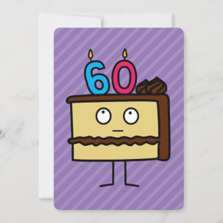 Convites Bolo de Velas de 60 Anos