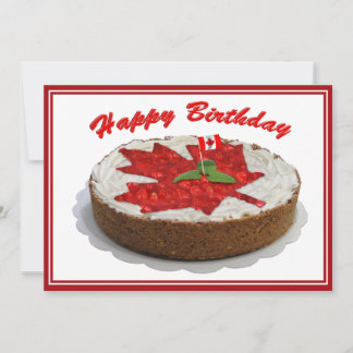 Convites Bolo Folha de Cereja Canadiano
