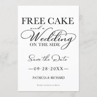 Bolo Grátis E Um Casamento De Brinde Salve A Data