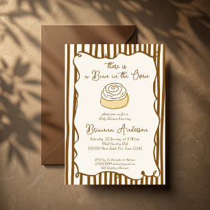Convites Bolo no forno baby shower de culinária