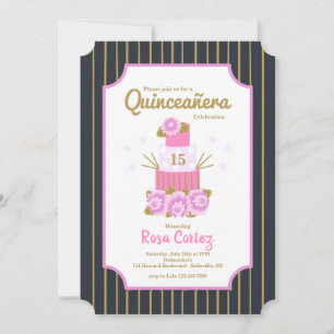 Convites Bolo Salgado Quinceañera
