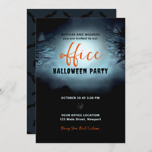 Convites Bolsa Corporativa do Halloween Office Party