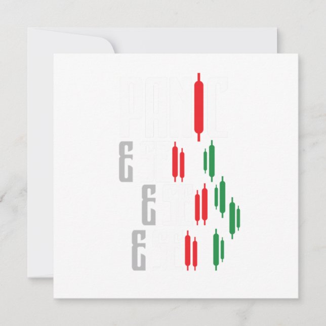 Convites Bolsa de Valores de Pânico Venda Bolsa Forex Gift (Frente)