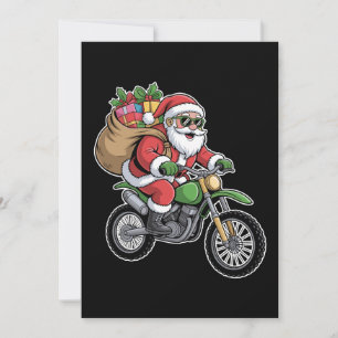 Convites Bolsa de viagem de Natal de motocicleta do Papai N