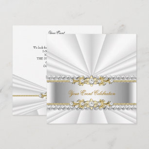 Convites Bolsa mensageifesta de aniversario elegante Dourad