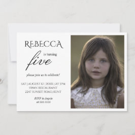 Convites Bolsa mensageifesta de aniversario elegante simple