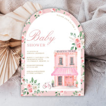 Bom Dia Bebê Rosa Café Francês Parisiense Chá de B