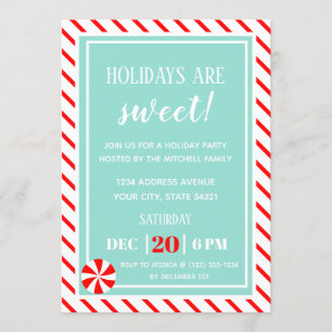 Convites Bom Natal  Festa de Natal da Peppermint