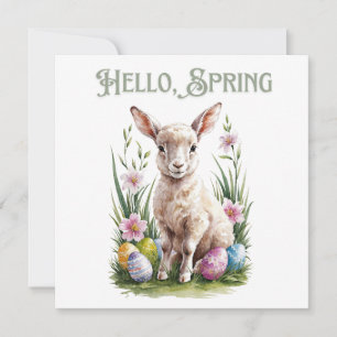 Convites Bomba, Ovos e Flores de Aquarelas de páscoa