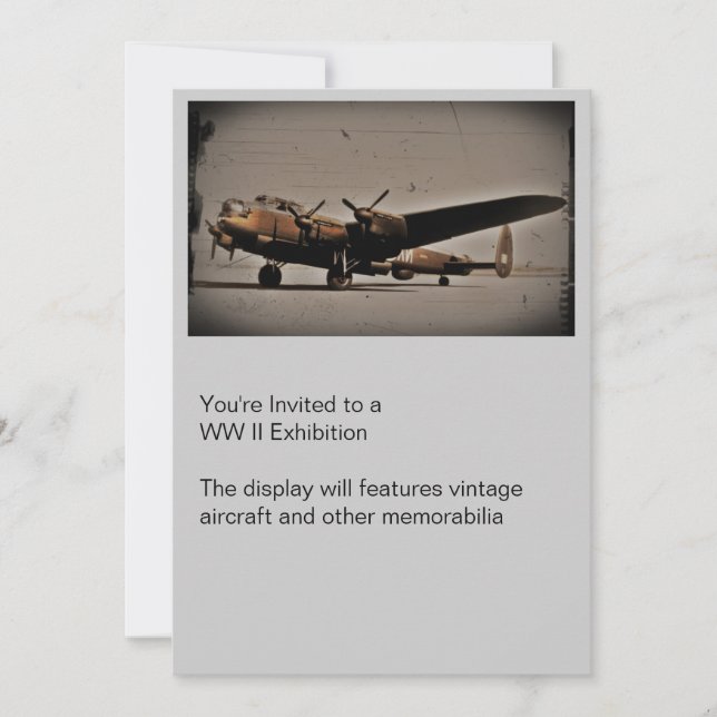 Convites Bombardeiro Pesado Britânico (Frente)