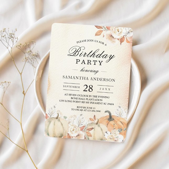 Convites Bombas de outono e Flores Russas (Criador carregado)